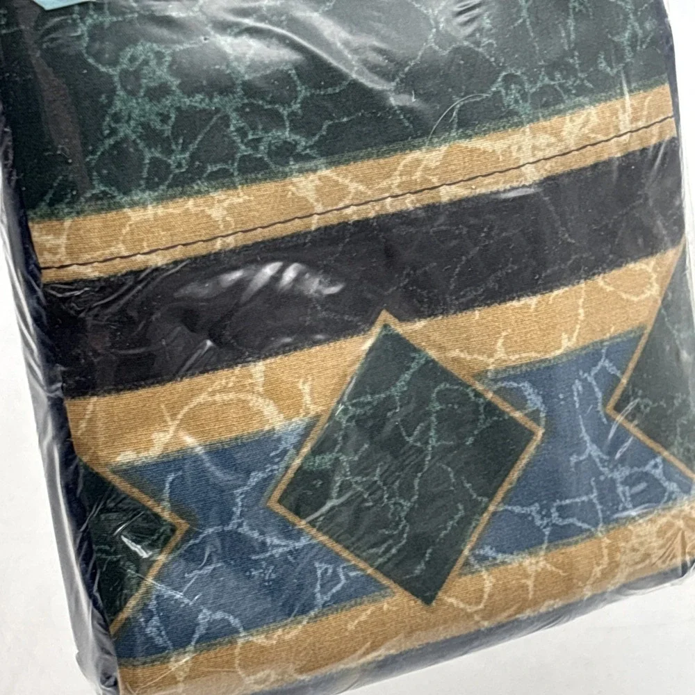 vintage Springmaid king pillowcases (2) Navy AMALFI NOS